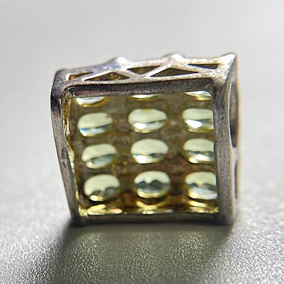 Gold Plated 180 Peridot Slider Pendant - Picture 2 of 12